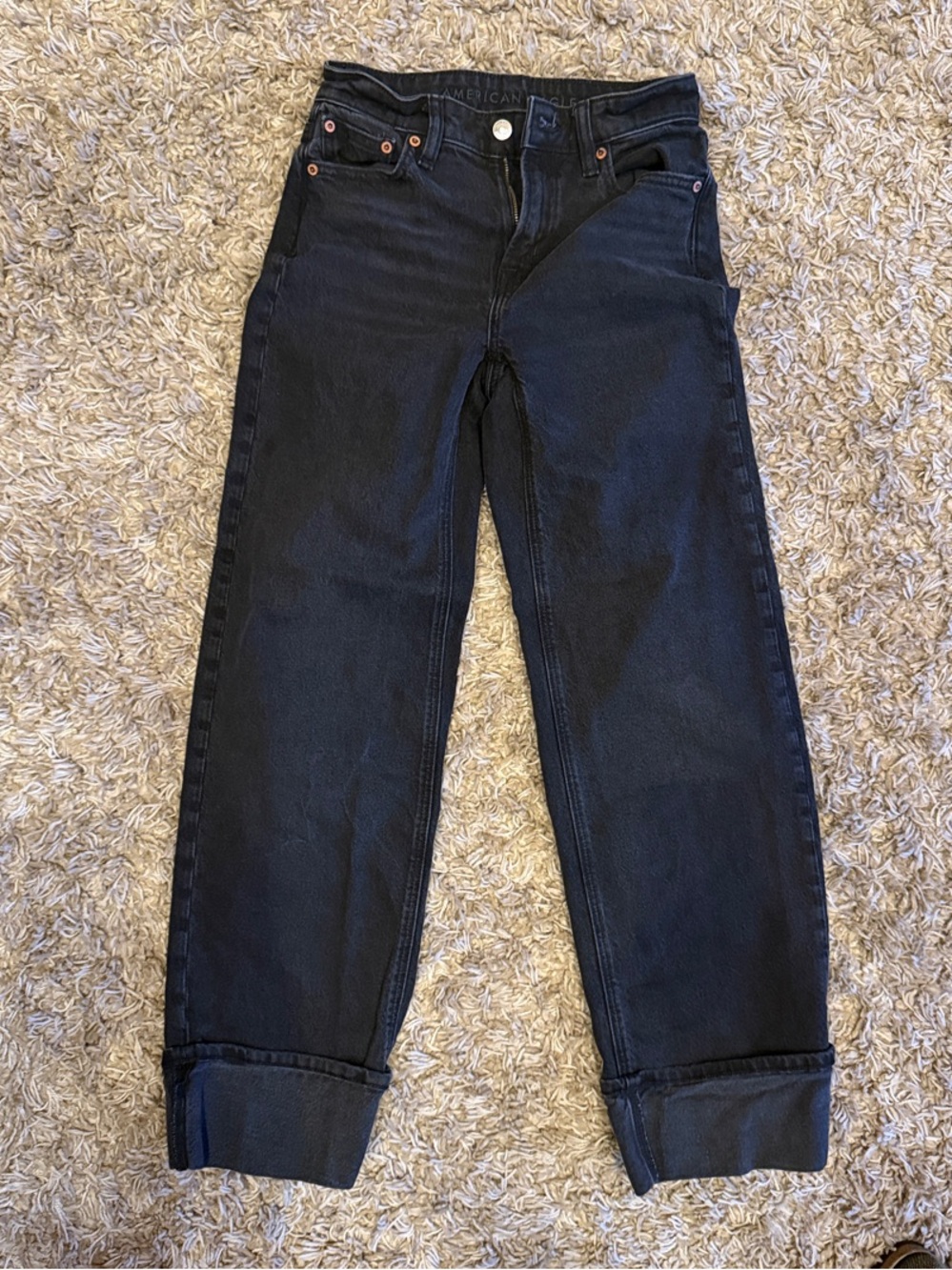 American Eagle Outfitters Black Boyfriend Jeans